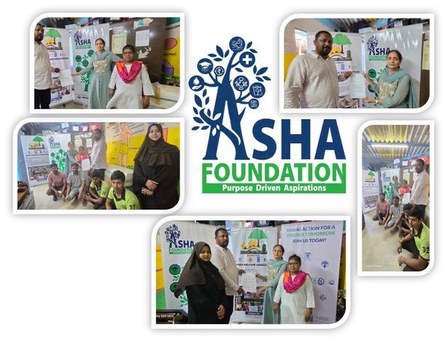 Asha Foundation team and community work